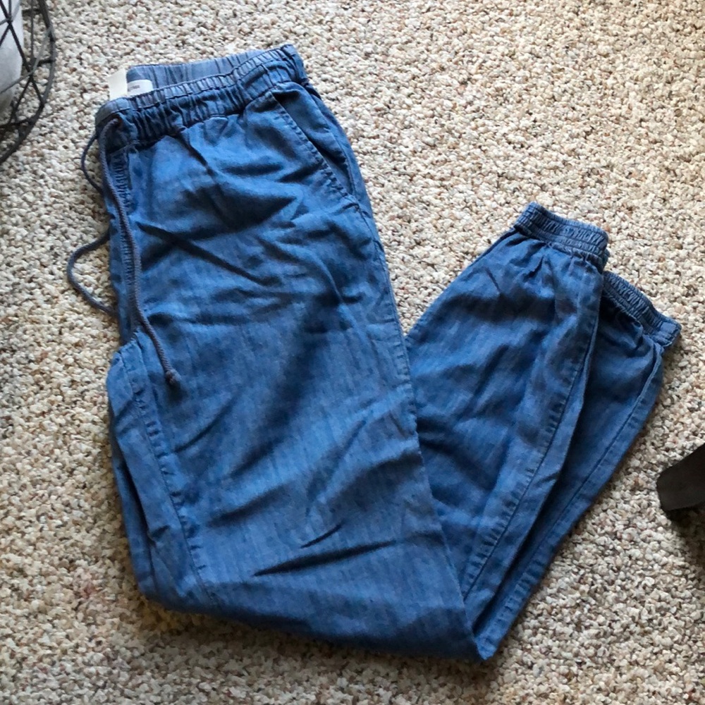Soft jean joggers